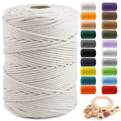 Macrame Cord Kit Natural Cotton | Arts & Crafts