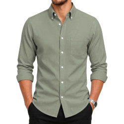 Men's Slim Fit Oxford Dress Shirt